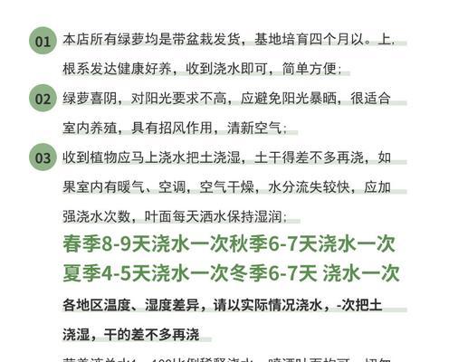 观音莲的盆栽与养护方法（打造清新室内花园）