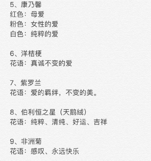 鲜花植物通常有哪些花语？