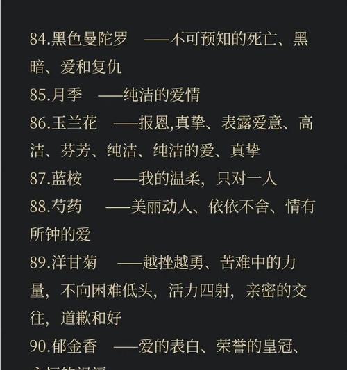 每日出生的花语有哪些不同的含义？