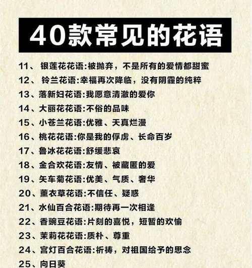 什么花语代表爱意？如何用花朵表达爱？