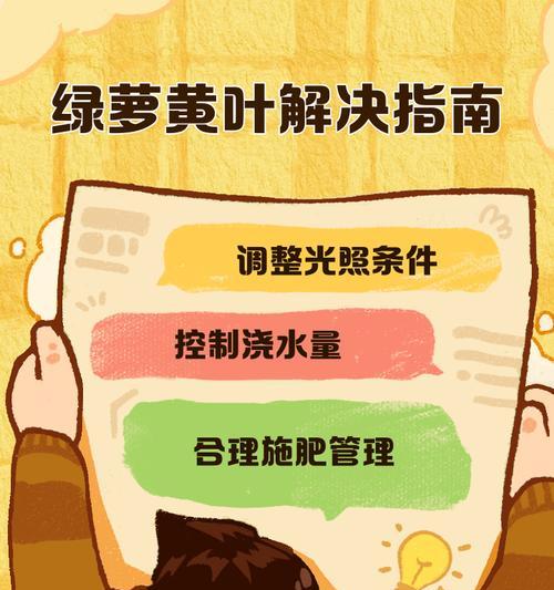 绿箩叶子黄化的原因及解决办法？