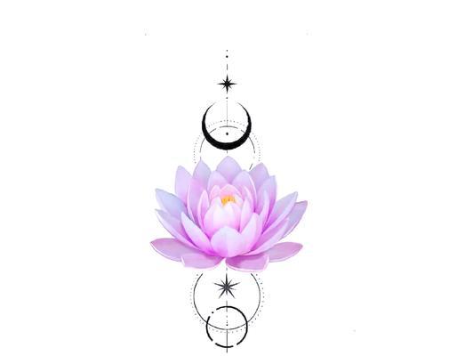 纹身中象征自由与平衡的花有哪些？它们各自代表什么含义？