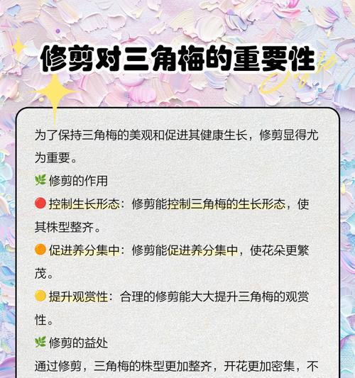 三角梅怎么修剪才能飘枝？修剪技巧有哪些？