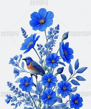 蓝色霓裳花代表什么？