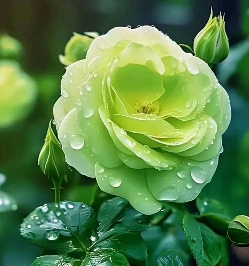 绿色玫瑰的独特花语是什么？