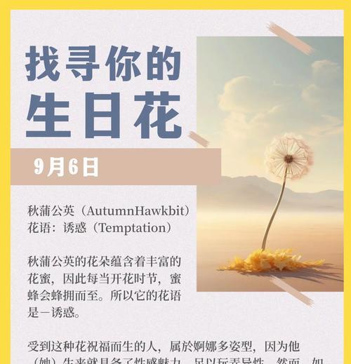 蒲公英花语是什么？蒲公英象征着什么？