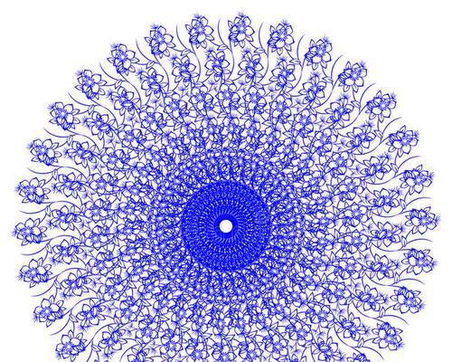 圆形白色和蓝色花的象征是什么？圆形白色和蓝色花代表什么？