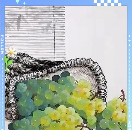 葡萄和花结合在一起象征着什么吉祥意义？