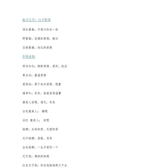 悲伤爱情的花语有哪些句子？它们代表了什么？