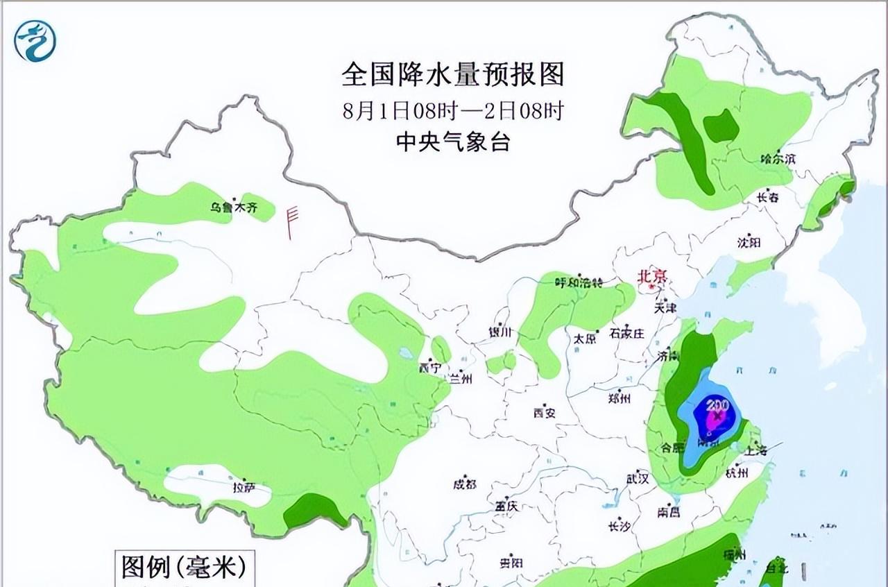 新一轮强降雨范围已定！今天夜间至8月1日天气预报，暴雨分布如下